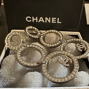 Authentic beautiful Chanel Earrings. Picture with circle is authentic stamp.